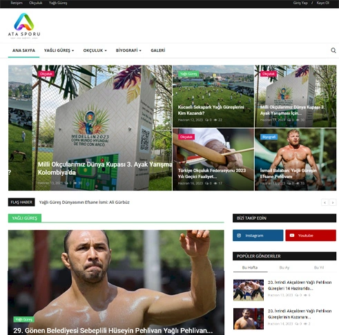 Ata Sporu Blog Sayfası Web Sitesi