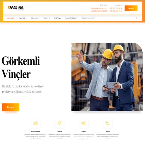 Smak Vinç Hizmetleri Web Yazılım