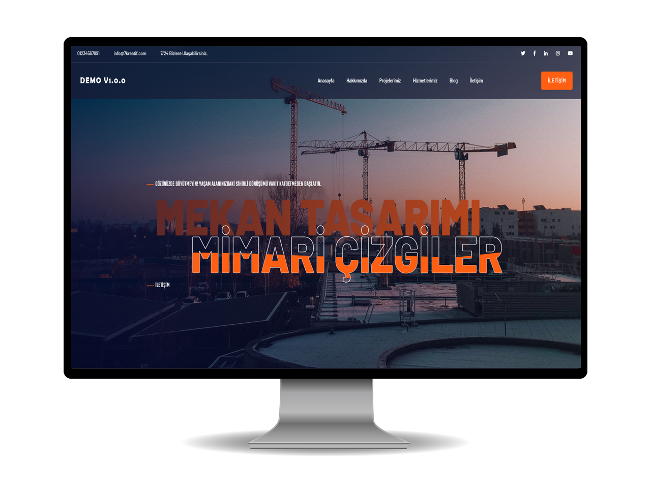 İnşaat Web Site Tasarımı V2
